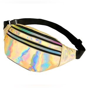 NEW Gold Holographic Fanny Pack